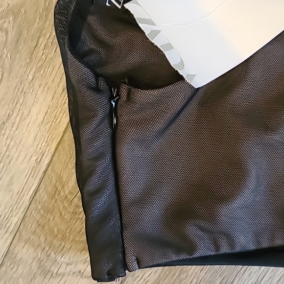 Zara tulle semi sheer dress new! Sz small black . - Picture 7 of 8